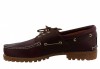 TIMBERLAND AUTHENTIC 3-EYE BOAT SHOE FOR MEN IN BURGUNDY 50009