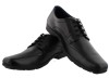 POD Angus Black Leather Lace-Up Shoes