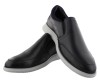 POD Holden Navy Leather Slip-On Shoes