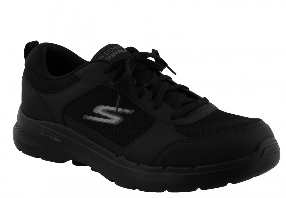 Skechers Go Walk 6 Compete 216203 WW BBK Extra Wide Fit Trainers at ...