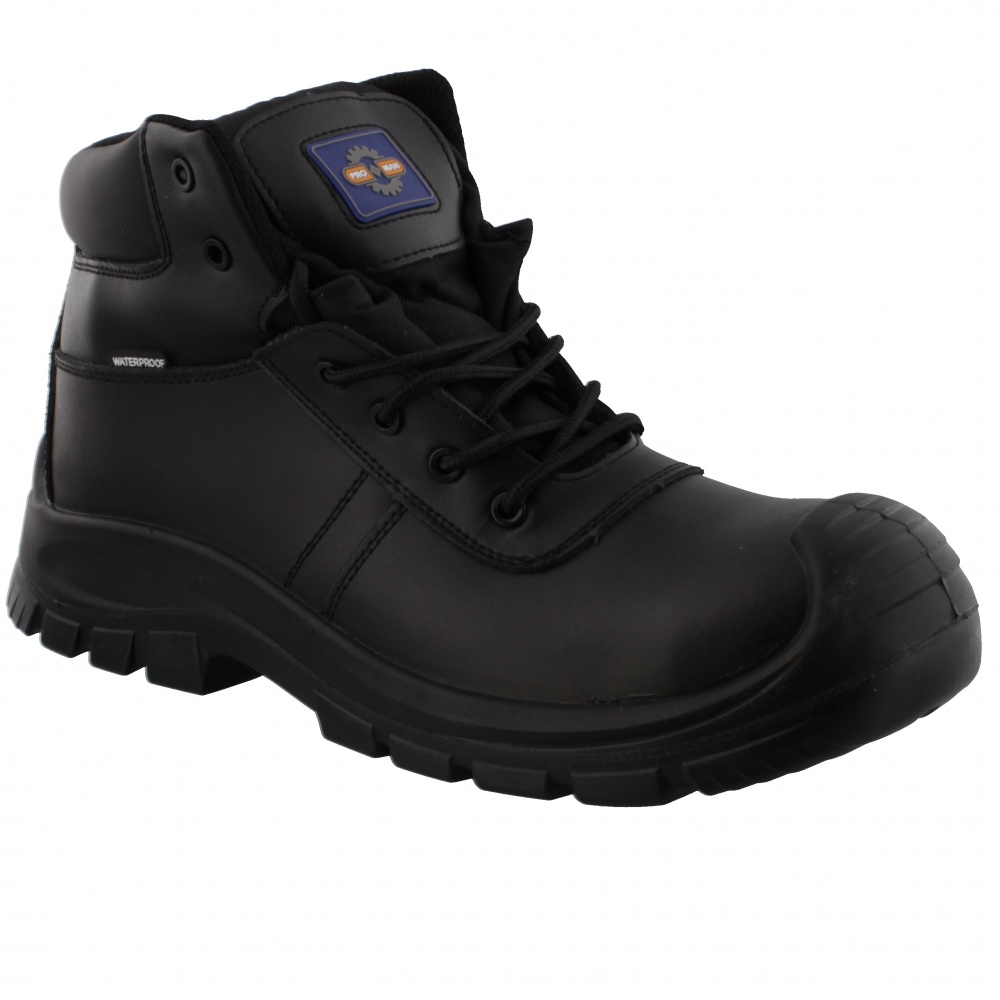 Rockfall Baltimore Waterproof Safety Boot PM4008 Black - Bigfootshoes
